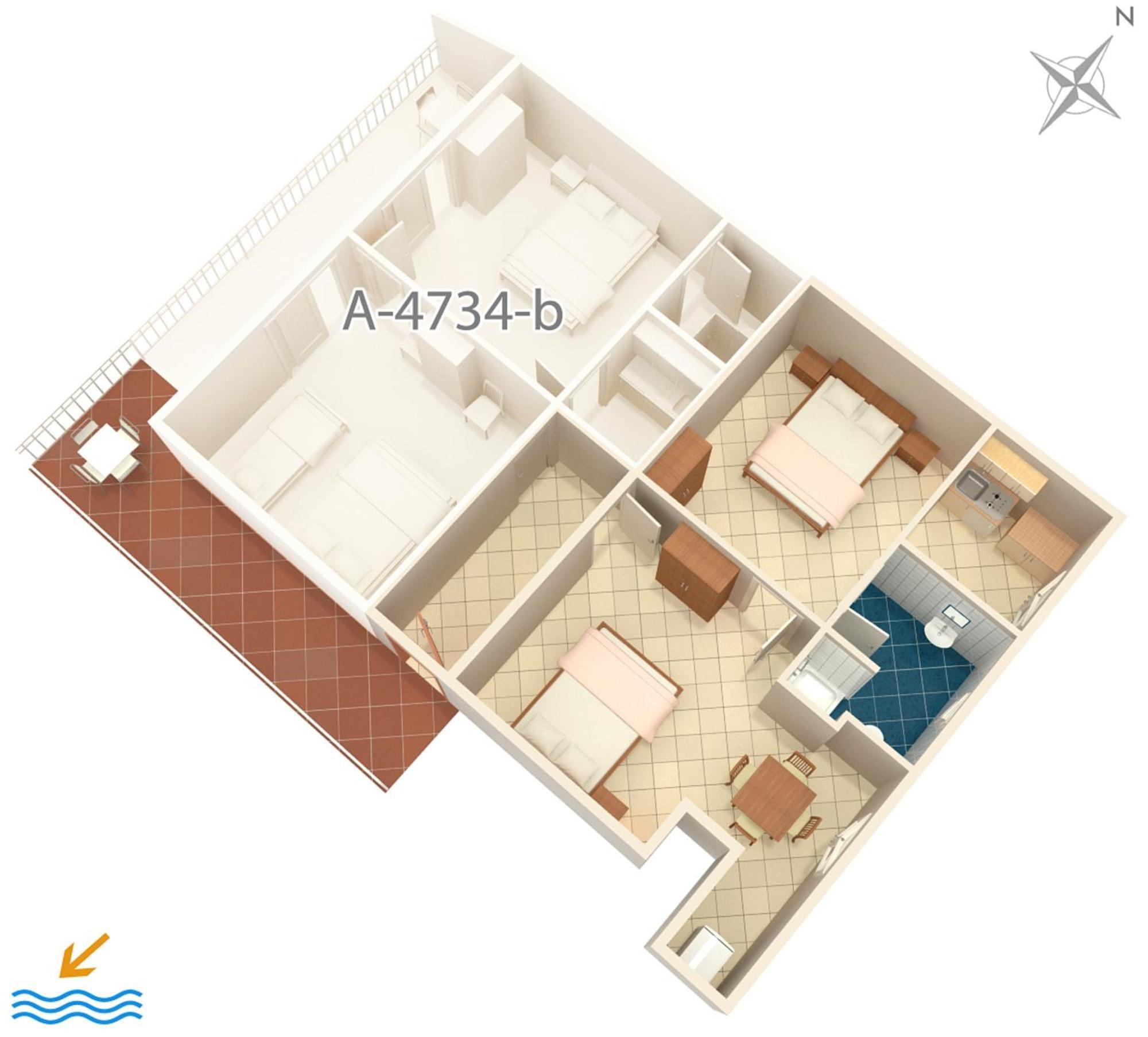 Apartments By The Sea Podaca, Makarska - 4734 Eksteriør bilde